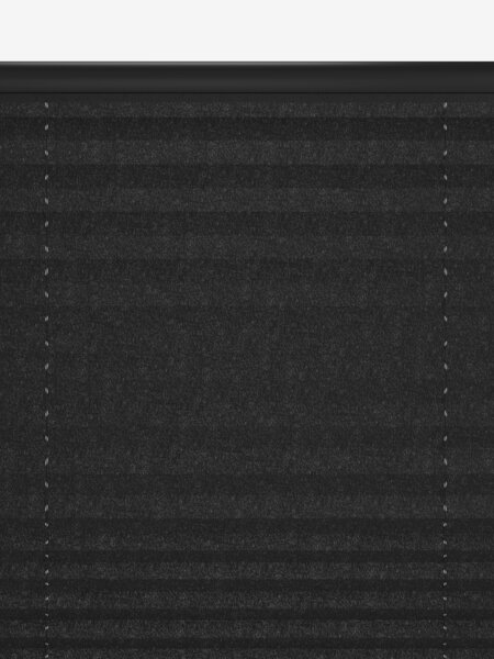 Plisségardin ENDELAVE 90x210cm svart trådløs