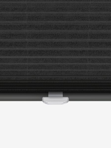 Plisségardin ENDELAVE 90x210cm svart trådløs