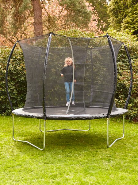 Trampolino FALK Ø305 cm con rete di sicurezza nero