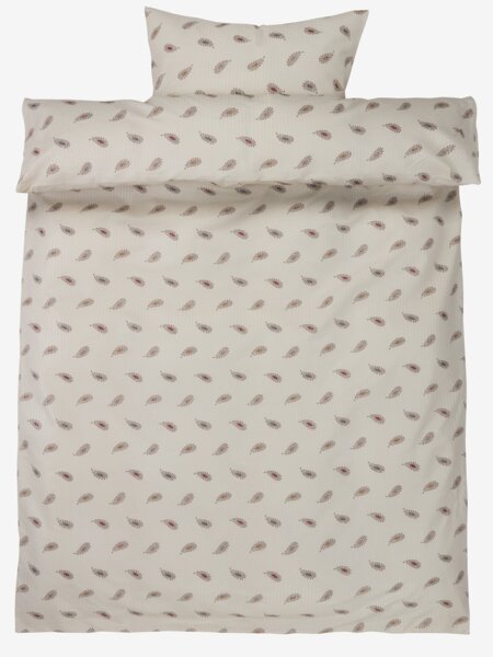 Seersucker-Bettwäsche SOLVEIG 135x200 beige