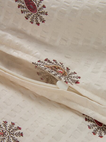 Seersucker-Bettwäsche SOLVEIG 135x200 beige