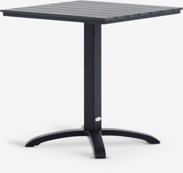 Bistro table HOBRO W70xL70 black