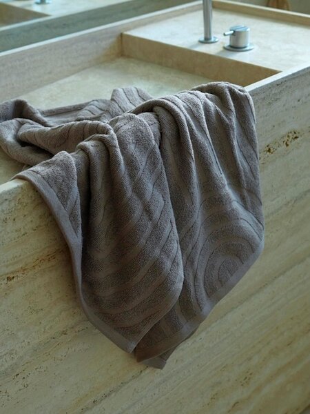Badehåndklæde IDALA 65x130 mørk sand