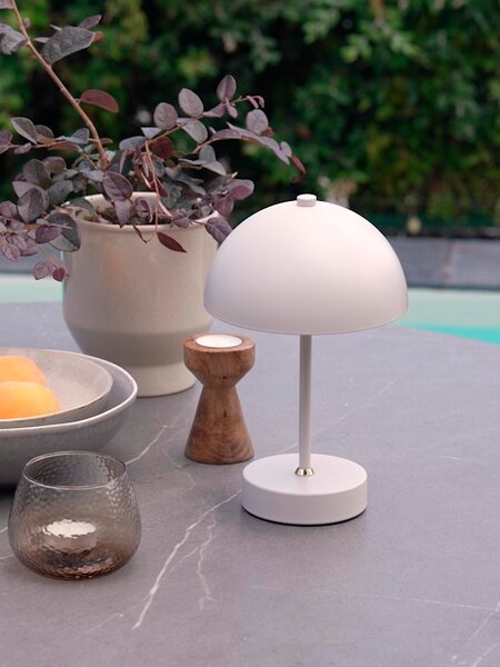 Battery lamp KENT D16xH25cm grey w/touch and timer