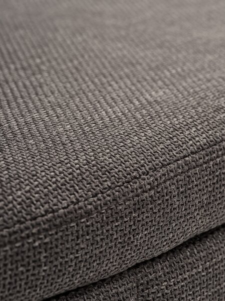 Bench KAPPEL w/storage dark brown fabric