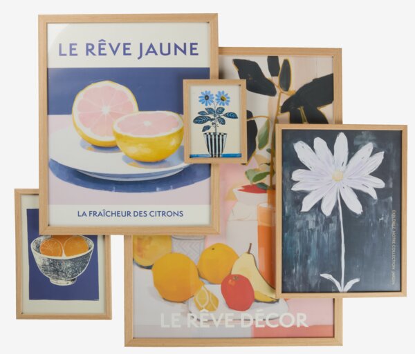 Picture frame TORD 21x30cm light wood A4 size