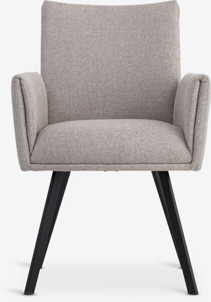 Stoel GJESING beige stof/zwart
