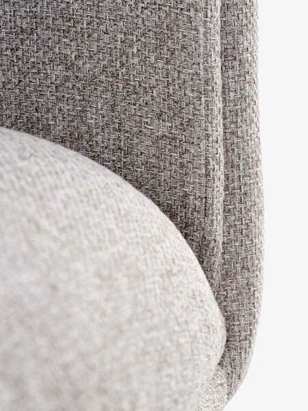 Stoel GJESING beige stof/zwart