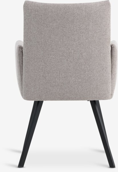 Stoel GJESING beige stof/zwart