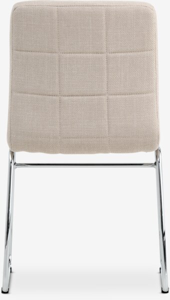 Spisestol HAMMEL beige stoff/krom