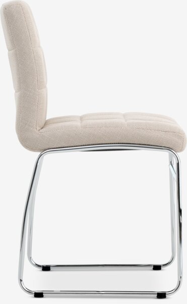 Spisestol HAMMEL beige stoff/krom