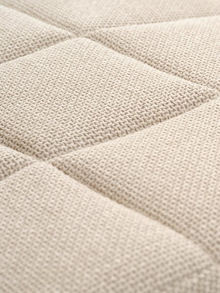 Spisestol HAMMEL beige stoff/krom