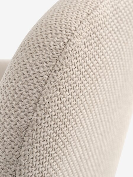 SANDBY Tavolo L210 cm rovere scuro + 4 SOTTRUP beige/nero