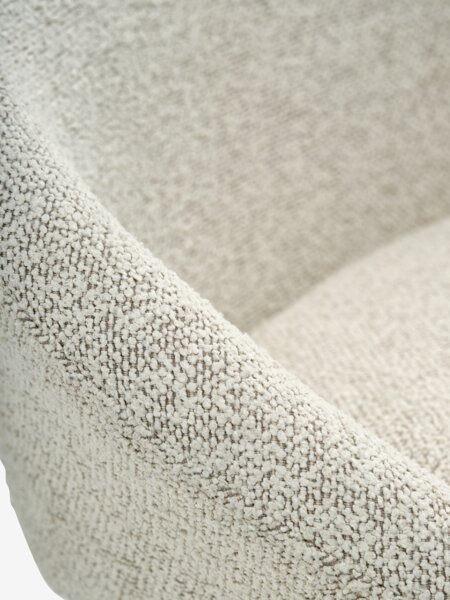 Barstol TAULOV beige stof/krom