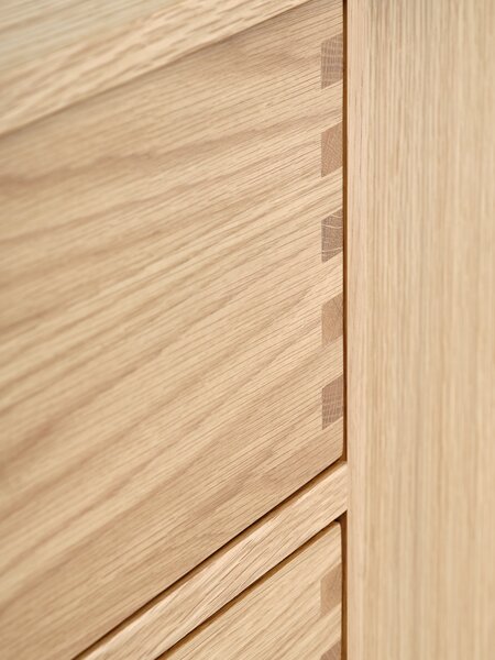 Sideboard MEJLSKOV 2 doors 3 drawers natural oak