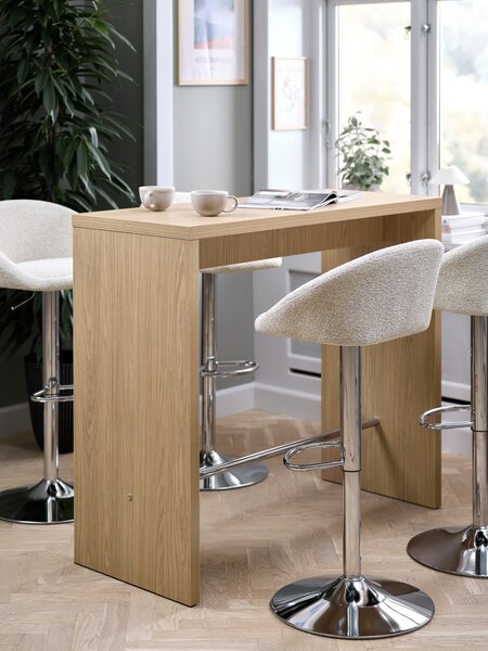 Mesa de bar RODSKOV 50x120 color roble cálido