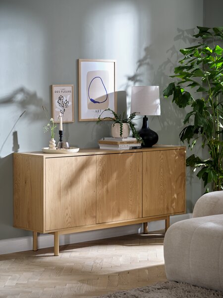 Sideboard ALSTED 3 Türen Eiche naturnfarbe