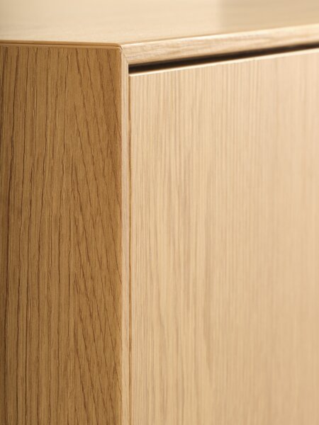 Cabinet GEDSER 1 door 4 compartments warm oak colour