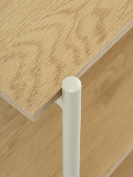 Scaffale VANDBORG 3 ripiani color rovere/beige