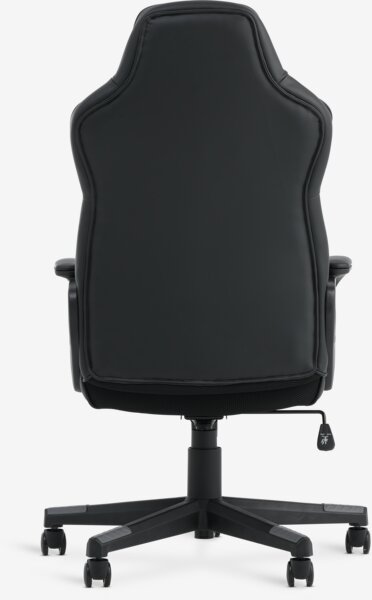 Sedia da gaming FJELSTED similpelle nera/grigio