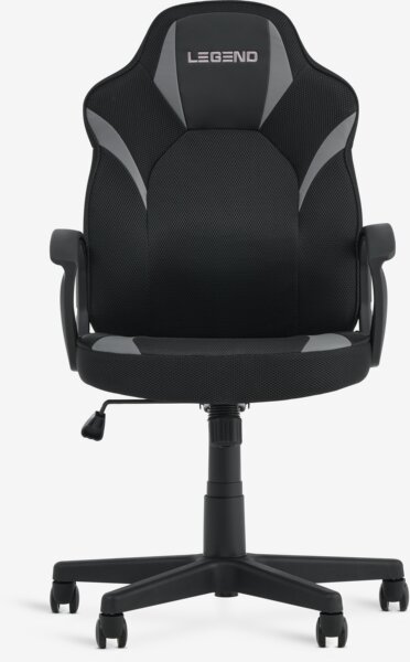 Gaming chair RANDRUP black faux leather/mesh