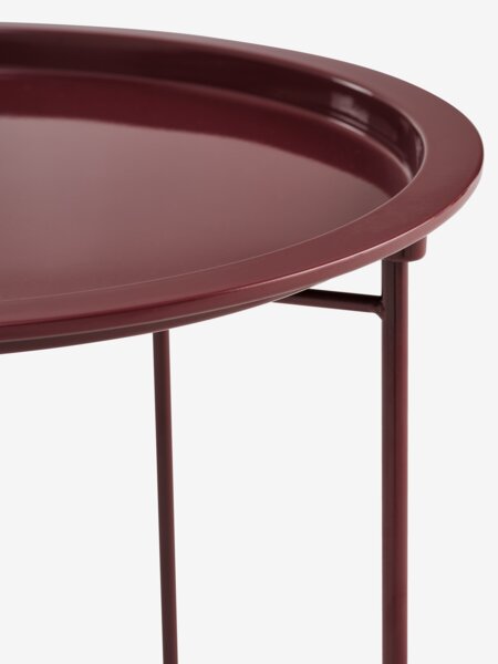 Tavolino RANDERUP Ø47 cm borgogna