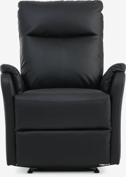Recliner ABILDSKOV electric black faux leather
