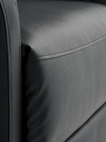 Recliner ABILDSKOV electric black faux leather