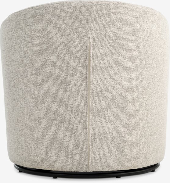 Lounge stolica ANDRUP rotirajuća bež tkanina