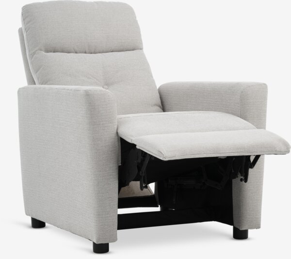 Recliner VEJLBY light sand fabric