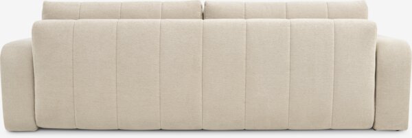 Schlafsofa ORMSLEV 3-Sitzer beige Stoff