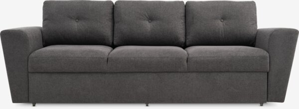 Sovesofa VEJLBY 3-pers. mørkegråt stof