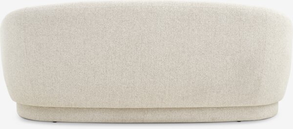 Sofa ANDRUP 3 seater oval beige fabric