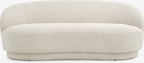 Sofa ANDRUP 3 seater oval beige fabric
