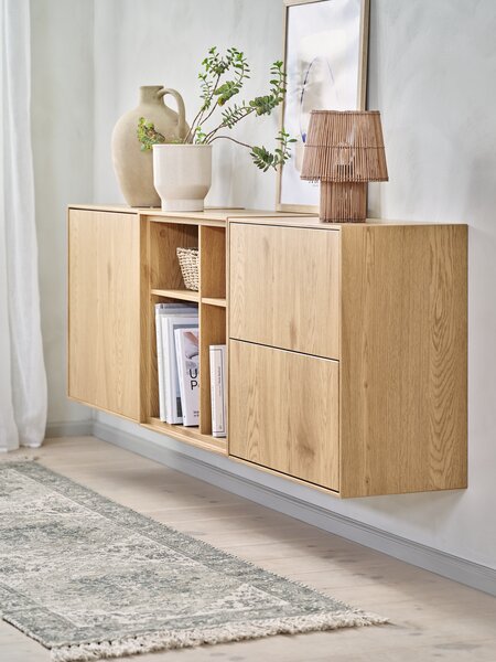 Estructura de cama VEMMELEV 135x190 tela beis