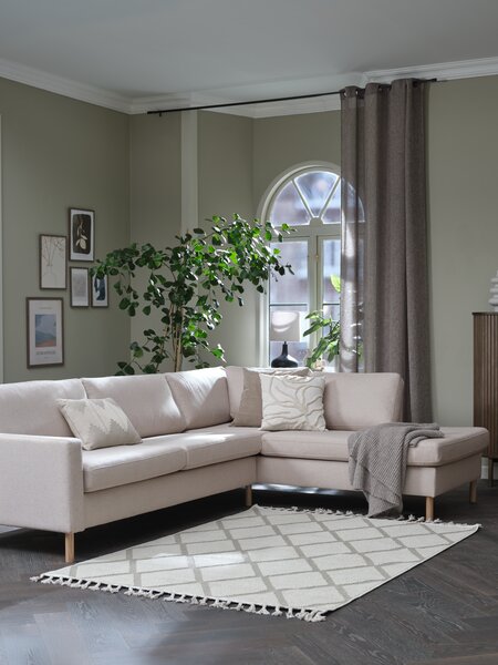 Sofa HELLERUP open-end right beige