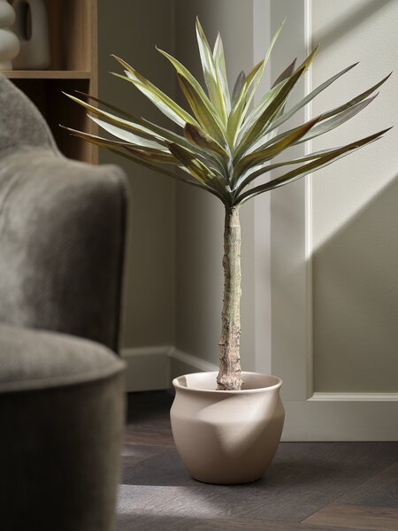Plant pot HARALDUR D20xH17cm warm grey