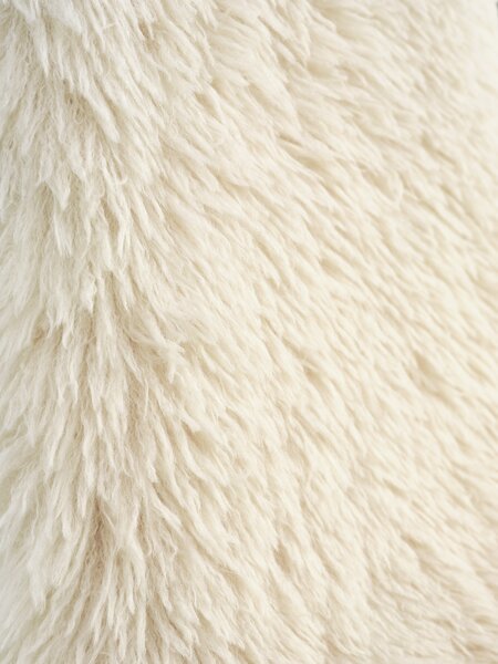 Spisestol JONSTRUP teddy offwhite stoff/eikefarget