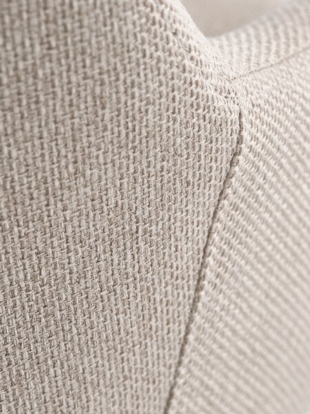 Dining chair ROSTRUP swivel beige fabric