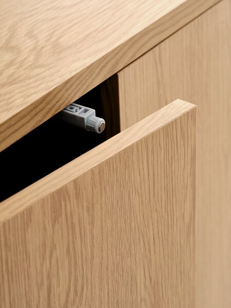 Sideboard ALSTED 3 Türen Eiche naturnfarbe