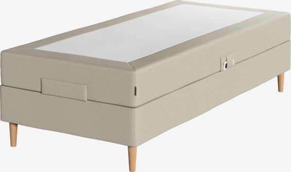 Elevationsseng 90x200 TONDRA sand-91 Medium