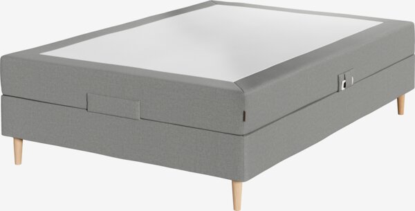 Regulerbar seng 140x200 TONDRA grå-23 Medium