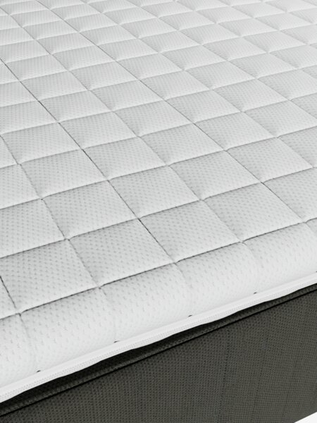 Resårbotten 90x200cm FJELNA + MURU svart-06 fast