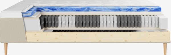 Boxmadras 180x200cm HORSLA + VOLA sand-91 Fast