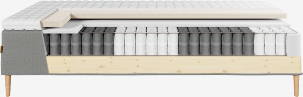 Runkopatja 120x200cm MJELLA harmaa-23 + KOLA kova