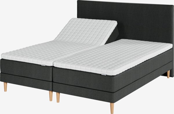 Regulerbar seng 180x200 BJORSUND + KOLA grå-40 Fast