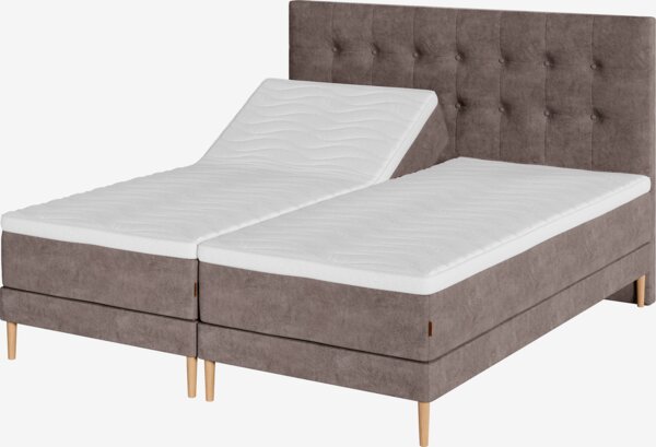 Elevationsseng 180x200cm KUPELVA + TOSEN brun-92 Medium