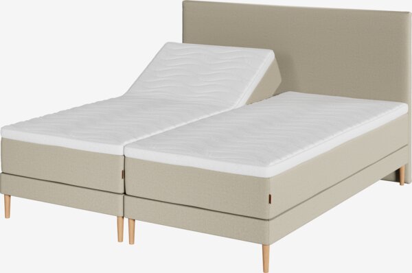 Elevationsseng 180x200cm KUPELVA + RESA sand-91 Medium