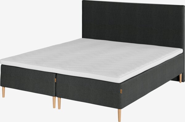 Boxmadras 180x200cm KVENNA + RESA grå-40 Medium