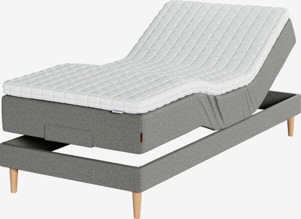 Elevationsseng 160x200cm JOSELVA + KOLA grå-23 Medium